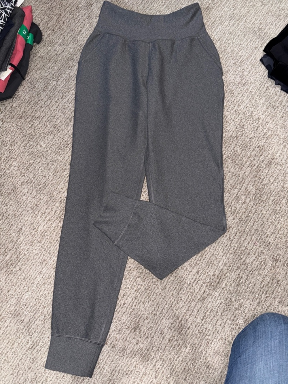 Women’s Gray Jogger Pants Tall - Comfortable Stretch Waist